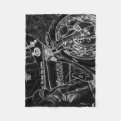 Motorfiets 1 fbcna fleece deken (Voorkant)