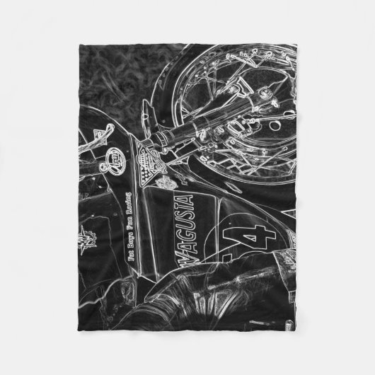 Motorfiets 1 fbcna fleece deken (Voorkant)