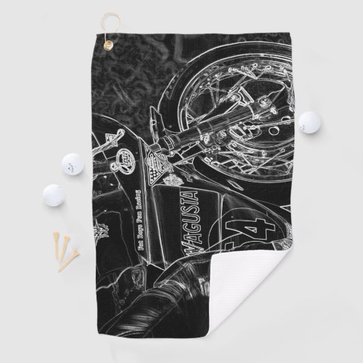 Motorfiets 1 GTA Golfhanddoek (Insitu)