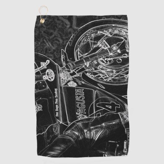 Motorfiets 1 GTA Golfhanddoek (Voorkant)