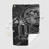 Motorfiets 1 gtm golfhanddoek (Insitu)