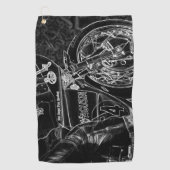 Motorfiets 1 gtm golfhanddoek (Voorkant)