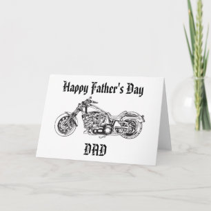 Motorfiets..1, Happy Vaderdag DAD Kaart
