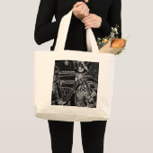 Motorfiets 1 jtcna grote tote bag (Voorkant (product))