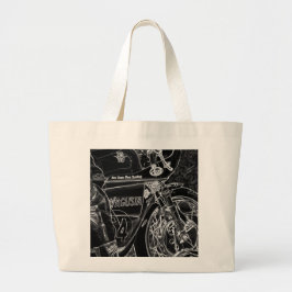 Motorfiets 1 jtcna grote tote bag