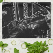 Motorfiets 1 ktcna theedoek (Gevouwen)