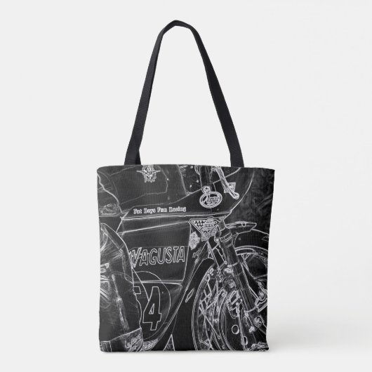 Motorfiets 1 stcna tote bag (Achterkant)