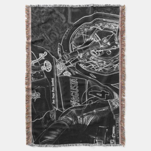 Motorfiets 1 TB Deken (Voorkant Verticaal)