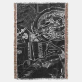 Motorfiets 1 tbcnm deken (Voorkant Verticaal)