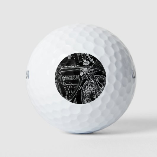 Motorfiets 1 wu gbcnm golfballen (Voorkant)