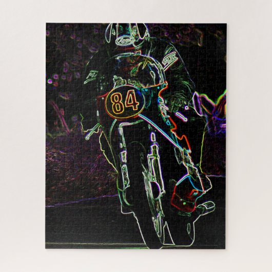 Motorfiets 2 16x20 520pc jpcna legpuzzel (Verticaal)
