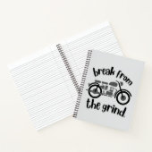 Motorfiets 2 BFTG (grijs) Notitieboek (Binnen)