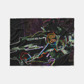 Motorfiets 2 fbcnm fleece deken (Voorkant (Horizontaal))