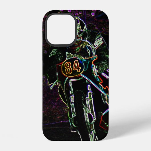 Motorfiets 2 ipha iPhone hoesje (Achterkant)