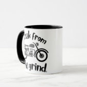 Motorfiets 2 koffiemok mok (Voorkant links)