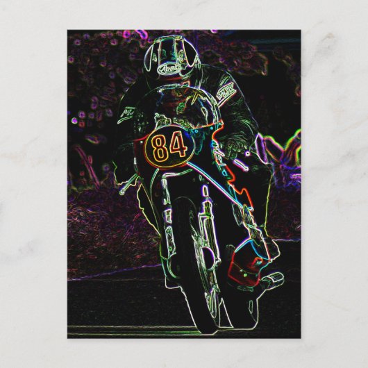 Motorfiets 2 pccna briefkaart (Voorkant)