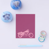 motorfiets-309413 motorfiets roze fiets motorfiet flyer (Enkel)