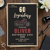  motorfiets 60e verjaardag fietsfeest kaart