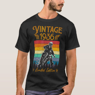 Motorfiets 86th Birthday Mannen  1936 Biker Mo T-shirt