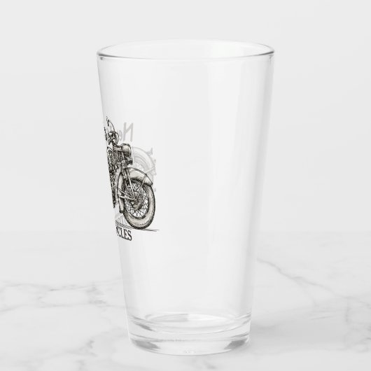 motorfiets - Aangepaste NAAM - Biker Garage Glas (Links)