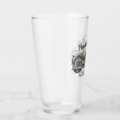  motorfiets - Aangepaste NAAM - Biker Garage Glas (Rechts)