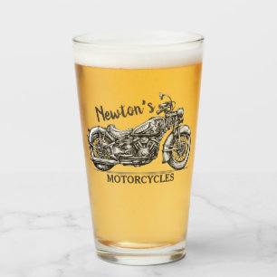  motorfiets - Aangepaste NAAM - Biker Garage Glas