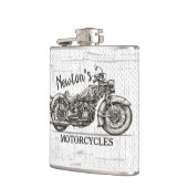 motorfiets - Aangepaste NAAM - Biker Garage Heupfles (Links)