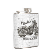 motorfiets - Aangepaste NAAM - Biker Garage Heupfles (Rechts)