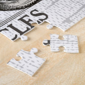  motorfiets - Aangepaste NAAM - Biker Garage Legpuzzel (Zijkant)