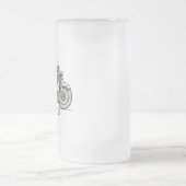  motorfiets - Aangepaste NAAM - Biker Garage Matglas Bierpul (Center)