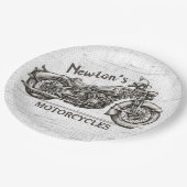  motorfiets - Aangepaste NAAM - Biker Garage Papieren Bordje (Gekanteld)