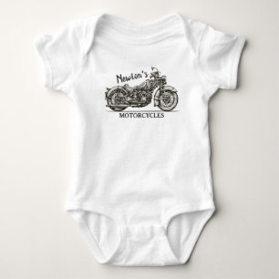 motorfiets - Aangepaste NAAM - Biker Garage Romper