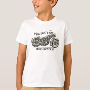 motorfiets - Aangepaste NAAM - Biker Garage T-shirt
