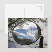 Motorfiets achteruitkijkspiegel foto briefkaart (Voorkant / Achterkant)