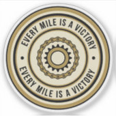 Motorfiets Afstand Prestatie Stijl Sticker (Voorkant)