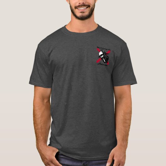 Motorfiets Alabama logo 1 T-shirt (Voorkant)