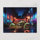  Motorfiets Alley Graffiti Briefkaarten (Voorkant)