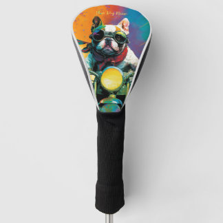 Motorfiets - Anime French Bulldog 001 Golfheadcover