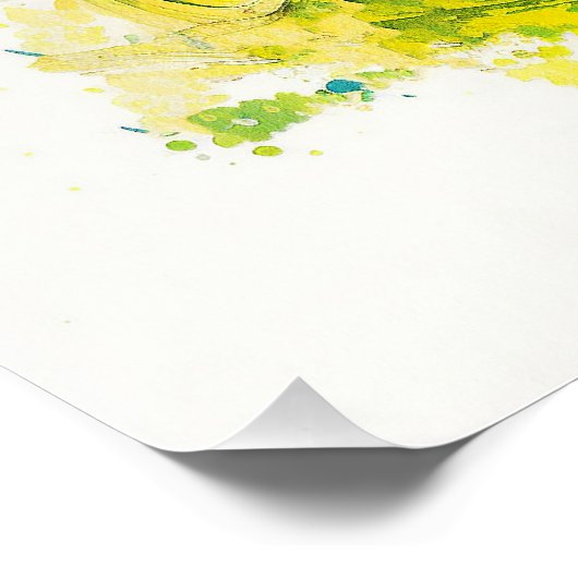 Motorfiets - Anime French Bulldog 007 Perfect Poster (Hoek)