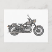   motorfiets Antiek motorfiets Tekening Briefkaart (Voorkant)