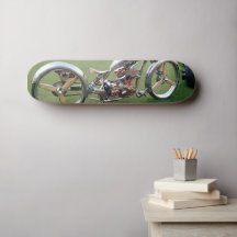 Motorfiets Art Skateboard