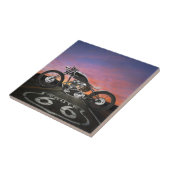  motorfiets - Auto's - Route 66 - SRF Tegeltje (Zijkant)