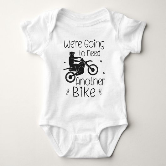 Motorfiets Baby Aankondiging - Motorfiets Romper (Voorkant)