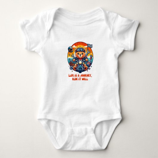 Motorfiets Baby kleding voor jongens / meisje cade Romper (Voorkant)