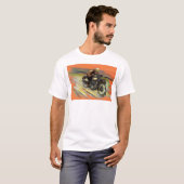  Motorfiets Backroads Race Sinaasappel T-shirt (Voorkant volledig)