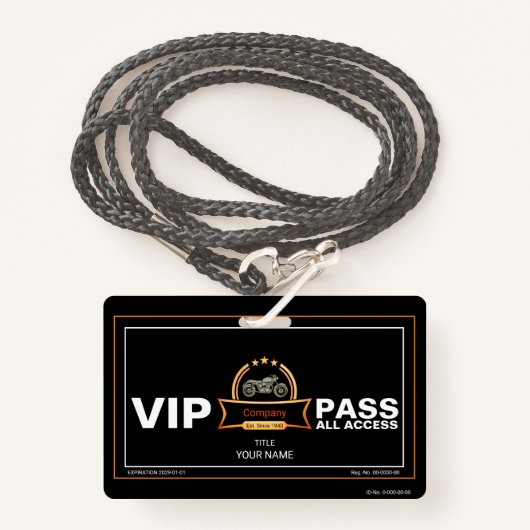  motorfiets badge (Voorkant met draagriem)