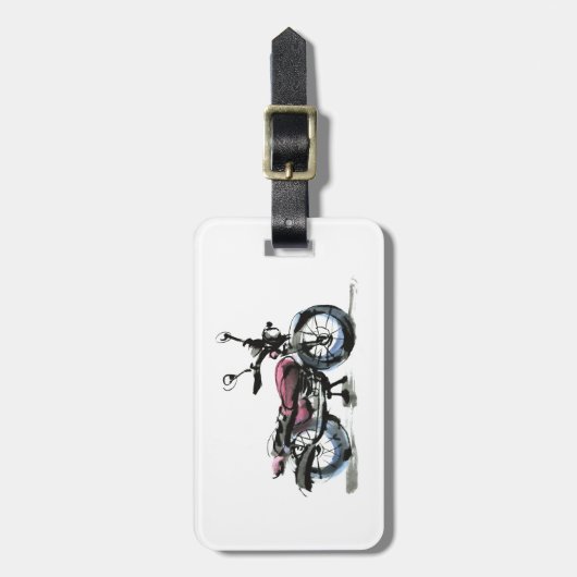 Motorfiets Bagagelabel (Voorkant verticaal)