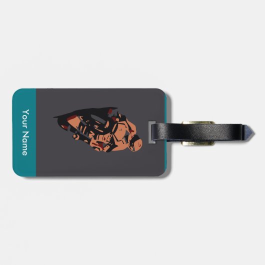 Motorfiets Bagagelabel (Achterkant horizontaal)