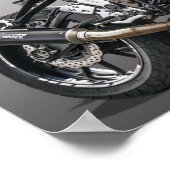 Motorfiets - Bald Bike Poster (Hoek)