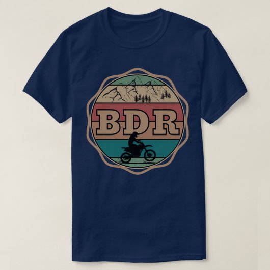 Motorfiets BDR (2) T-shirt (Design voorkant)